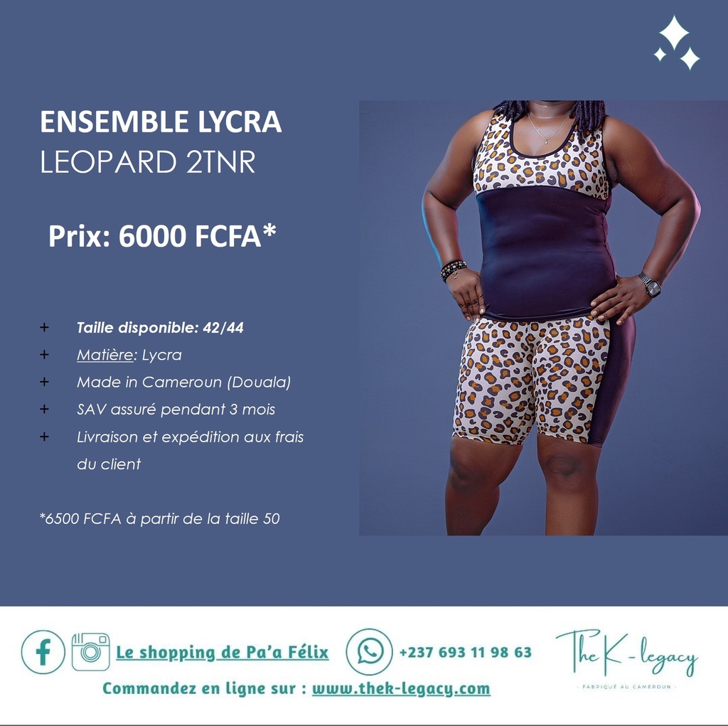 Ensemble Lycra Leopard 2TNR