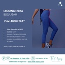 Legging Lycra Bleu Jean