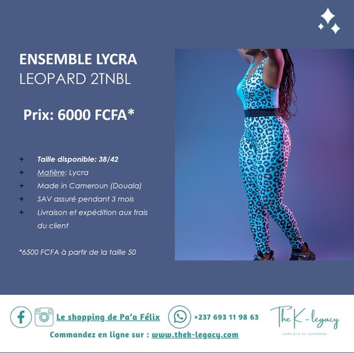 Ensemble Lycra Leopard 2TNBL