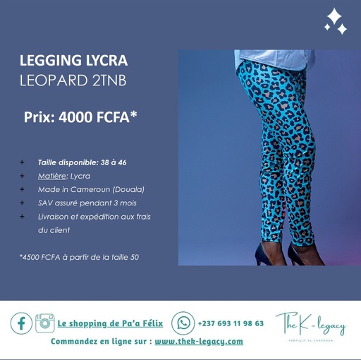 Legging Lycra Leopard 2TNB